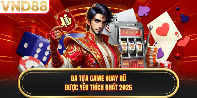 Ba tựa game quay hũ được yêu thích nhất 2026