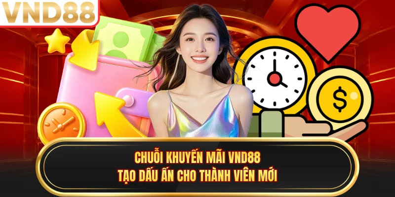Chuỗi khuyến mãi VND88 tạo dấu ấn cho thành viên mới