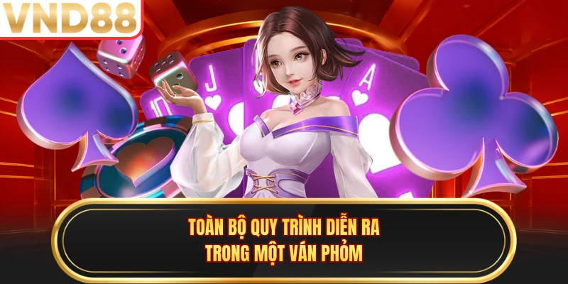 Toàn bộ quy trình diễn ra trong một ván Phỏm